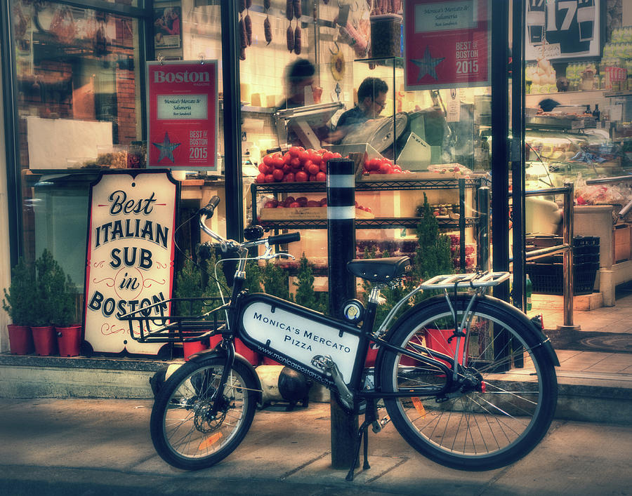 Italian Sub Shop - Monicas Mercato - Boston North End Photograph by Joann Vitali
