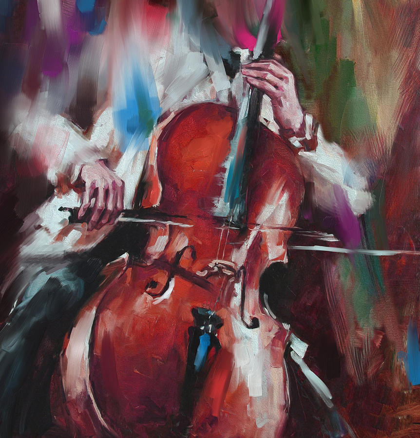 Italian Violin Player 173 4 Painting by Mawra Tahreem