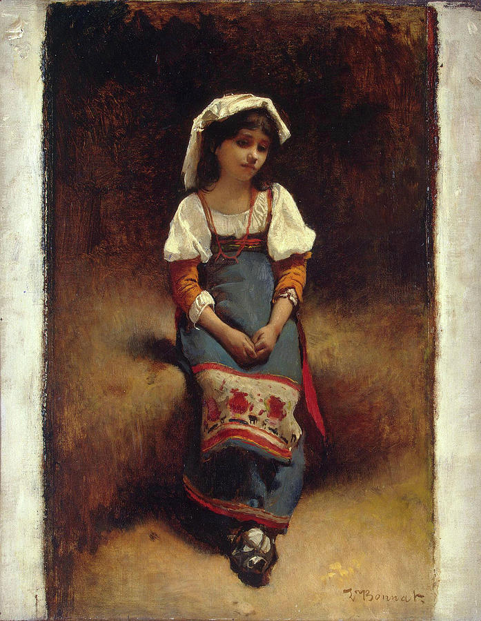 Italian Woman Painting by Leon Bonnat Italian Woman Painting by Leon Bonnat