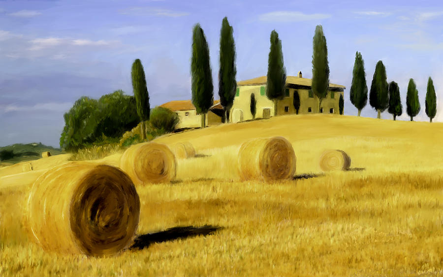 Landscape Painting - Italy in Fall by Scott Melby