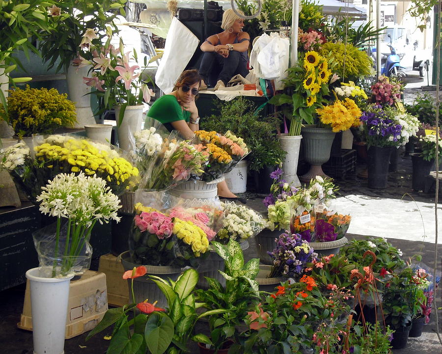 Flower Photograph - Italy Shop Series flowers by Jodie Marie Anne Richardson Traugott          aka jm-ART