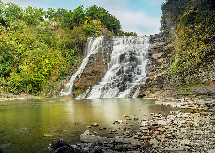 Ithaca Falls Photograph by Karen Jorstad