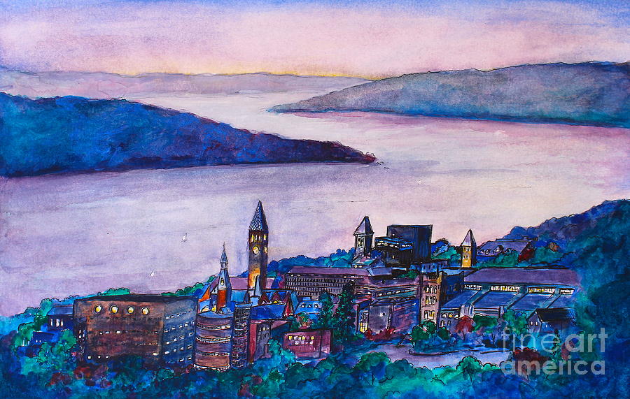 Ithaca NY Painting by Melanie Stanton