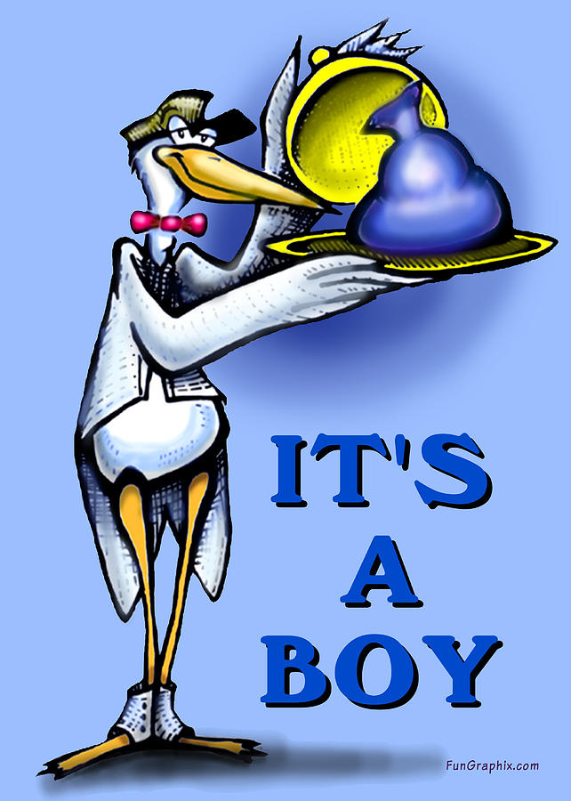 Its a BOY Greeting Card by Kevin Middleton