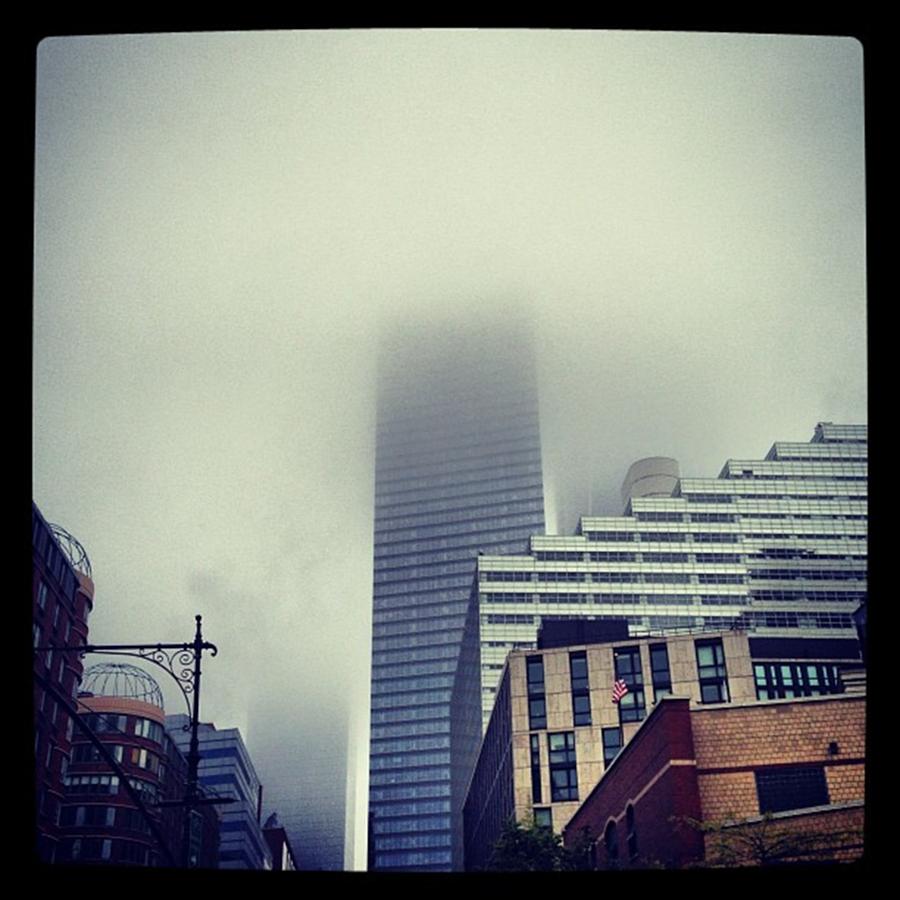 Architecture Photograph - Its A Foggy Kind Of Day... #nyc by Brianna Kilgore