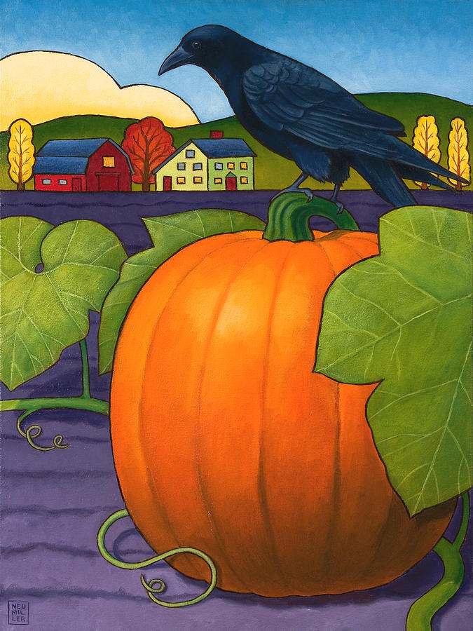 Its a Great Pumpkin Painting by Stacey Neumiller