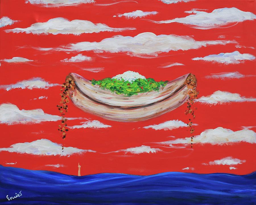 Its a Happy Enchilada and you think youre gonna drown Painting by Art Enrico