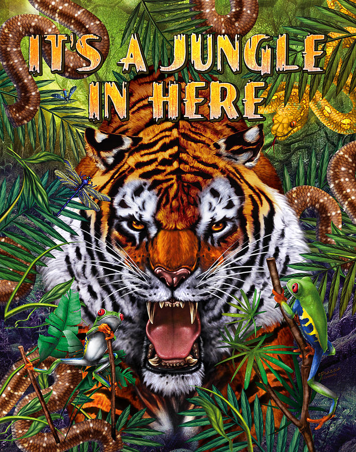 Its a Jungle  Painting by JQ Licensing