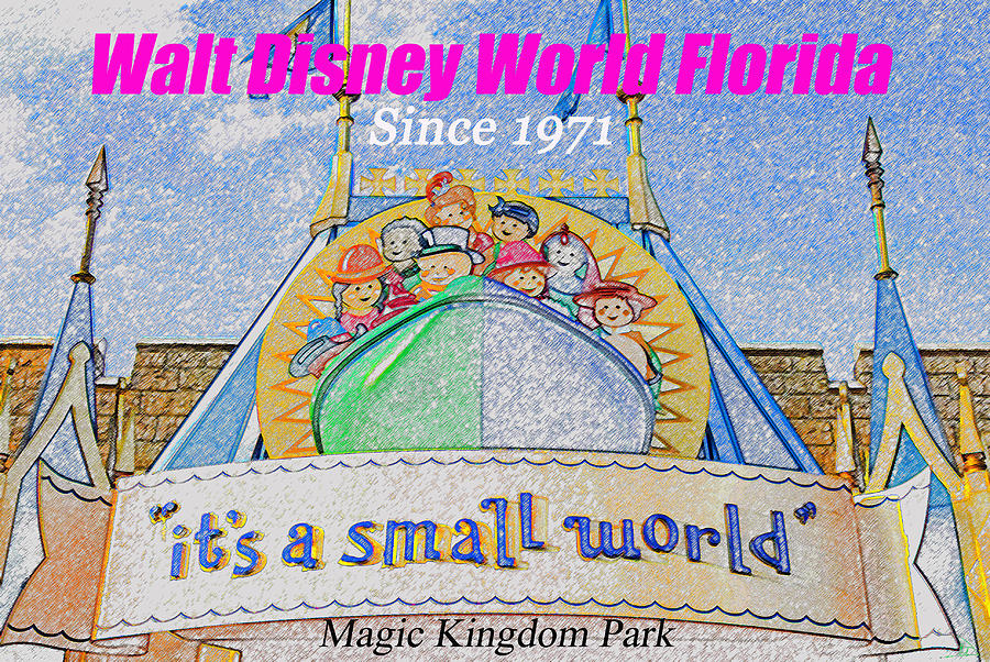 Its a small world poster art Painting by David Lee Thompson
