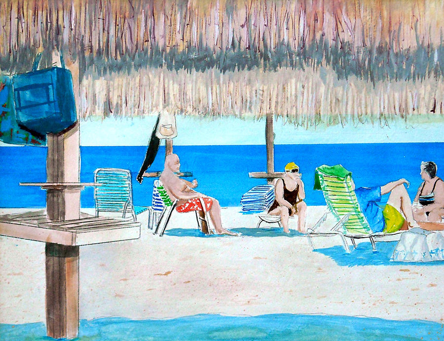 Summer Painting - Its Always Sunny in Aruba by Anthony Ross