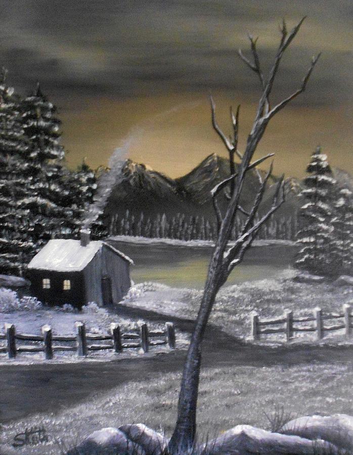 Its Cold Outside Painting by Sheri Keith
