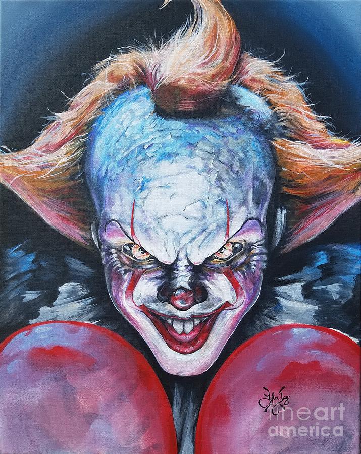It Movie Painting - Its here by Tyler Haddox