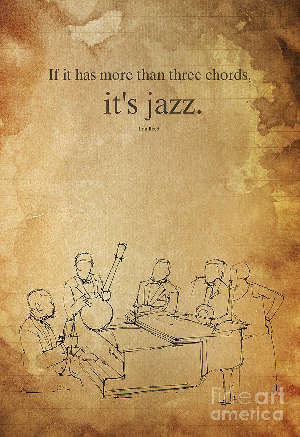 It's jazz. Original handmade drawing Drawing by Drawspots Illustrations ...