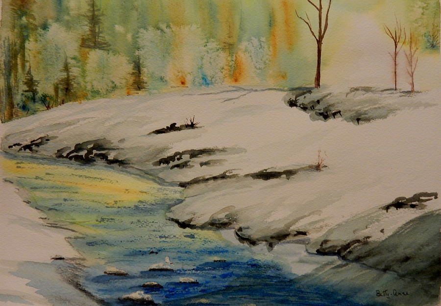 Tree Painting - Its Melting by Betty-Anne McDonald