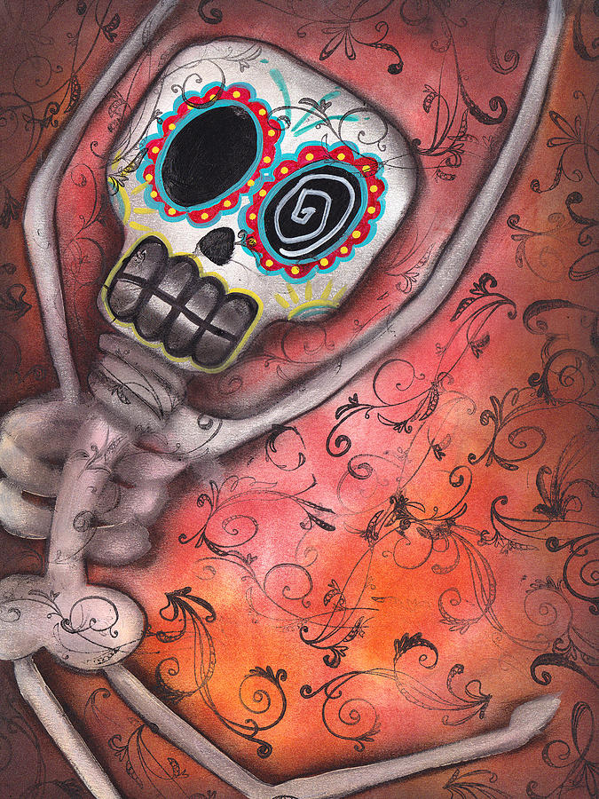 Halloween Painting - Its Never to late to Dance by Abril Andrade
