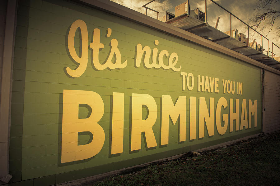 Its Nice to Have You in Birmingham Sign Photograph by Mark Peavy