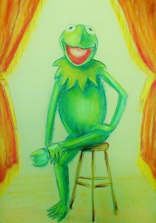 Its Not Easy Being Green Drawing by Denise F Fulmer