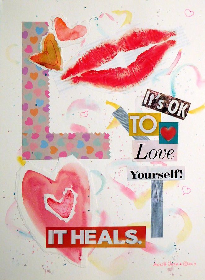 It's OK to Love Yourself. It Heals. Painting by Anna Jacke | Fine Art ...