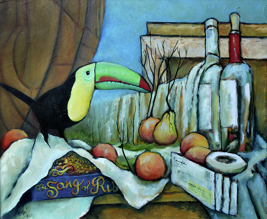 Its Still Life with Waterfall and Mail Forwarding Painting by Pic Michel
