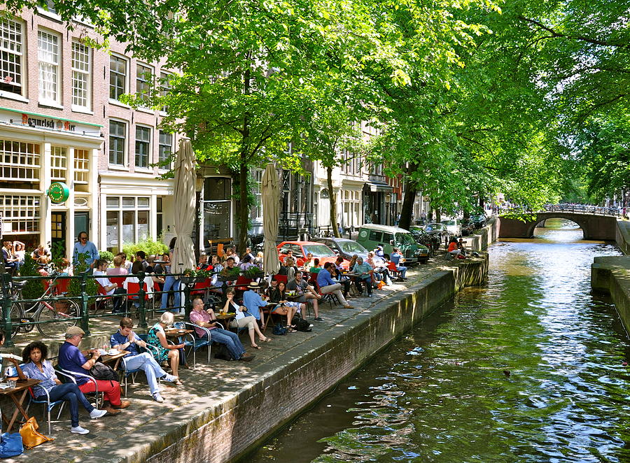 Amsterdam Photograph - Its Summer in Amsterdam by Caroline Reyes-Loughrey