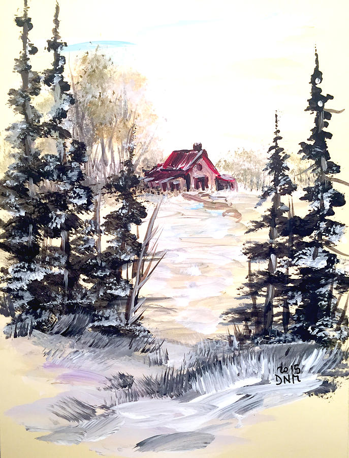 Its Winter - 2 Painting by Dorothy Maier
