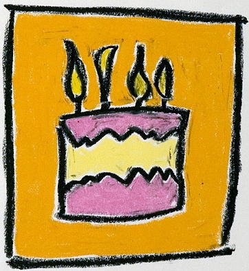 Candle Pastel - Its Your Birthday by Pat  Lackenbauer