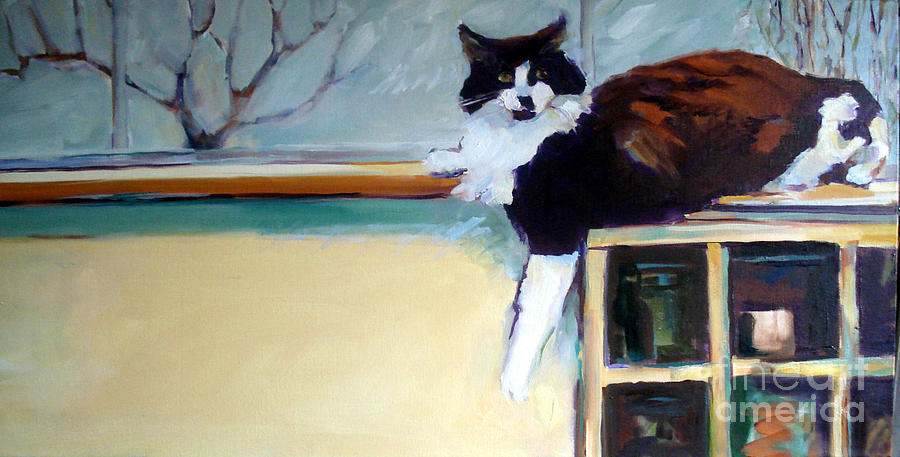 Cat Painting - Ivan Is Not So Terrible Today by Pauline Hauder