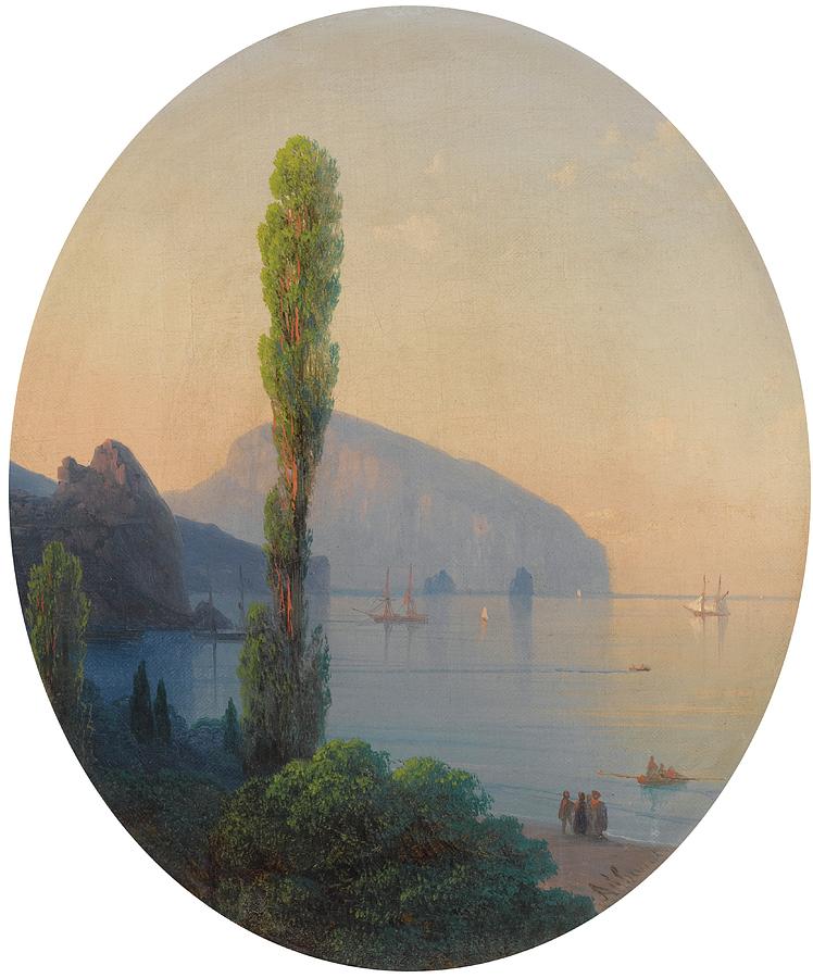 Ivan Konstantinovich Aivazovsky Painting by View Of The Ayu Dag