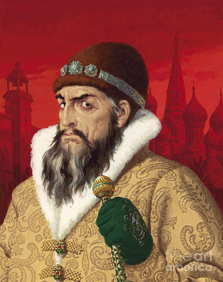 Moscow Painting - Ivan the Terrible by English School