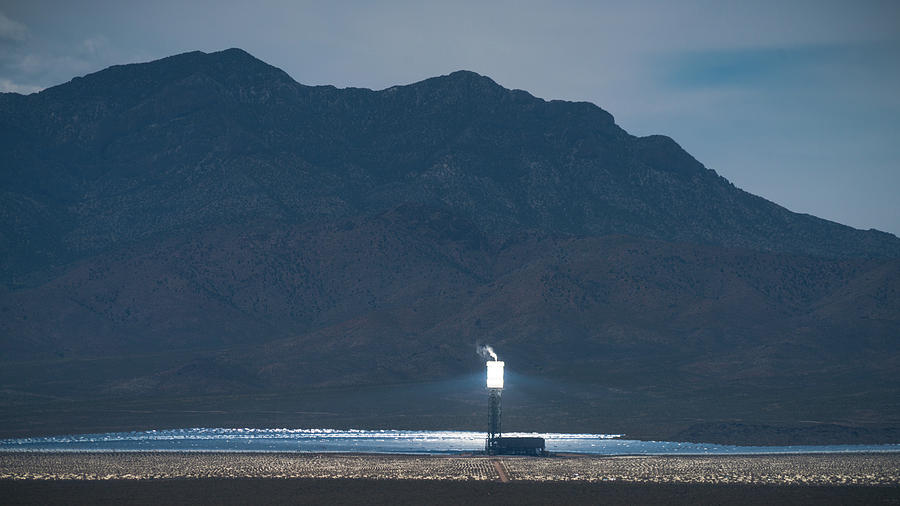 Ivanpah Solar Electric Generating Plant State Line California Photograph by Lawrence S Richardson Jr