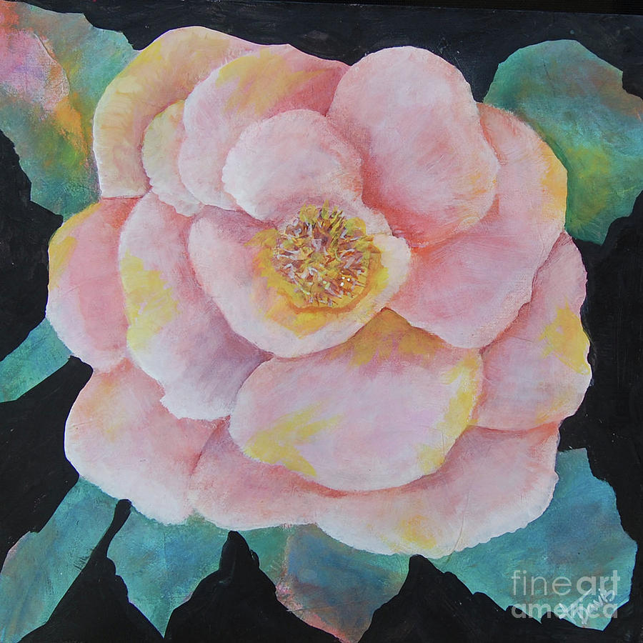 Flower Painting - Ivans Garden 8 - Pumpkin Rose by Terri Davis