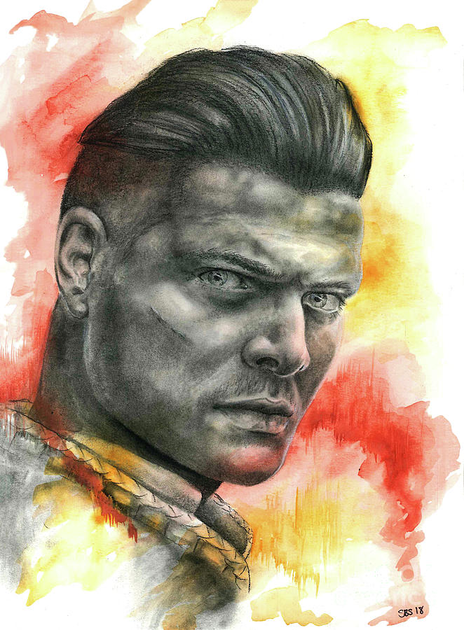 Ivar The Boneless Drawing by Samantha Strong