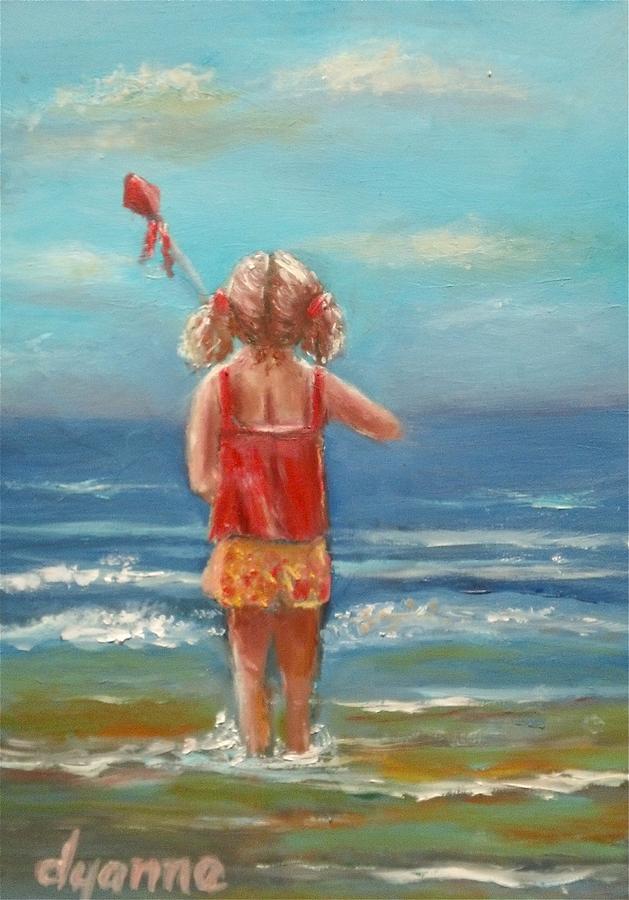 Little Girl Painting - Ive Got This by Dyanne Parker