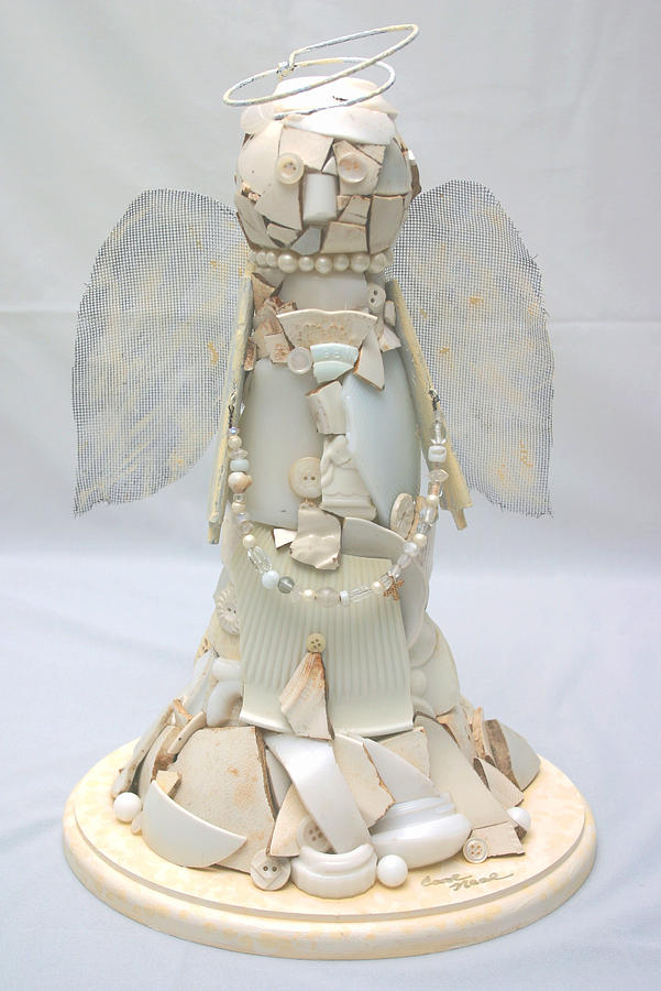 Ivory angel Mixed Media by Carol Neal