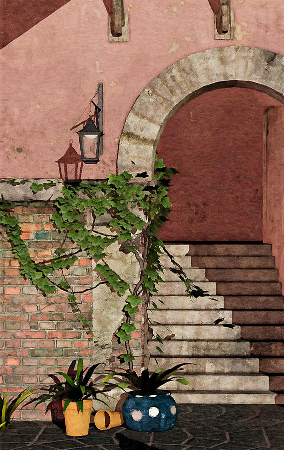 Ivy Archway Painting by Peter J Sucy