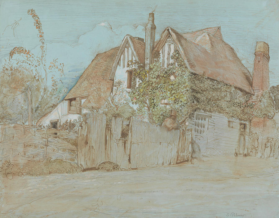 Ivy Cottage, Shoreham  Painting by Samuel Palmer