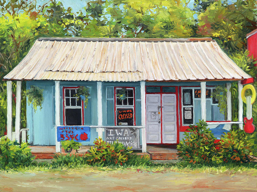 Old Buildings Painting - Iwa Gallery by Stacy Vosberg