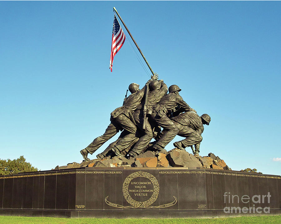 Iwo Jima Marine Corps War Memorial Washington Dc Arlington Virginia Photograph