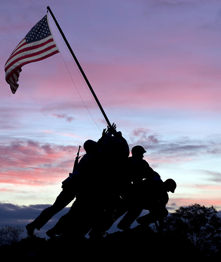 Iwo Jima Memorial in Arlington Virginia Photograph by Brendan Reals