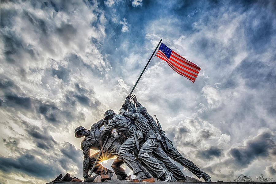Iwo Jima Memorial Photograph by Susan Candelario