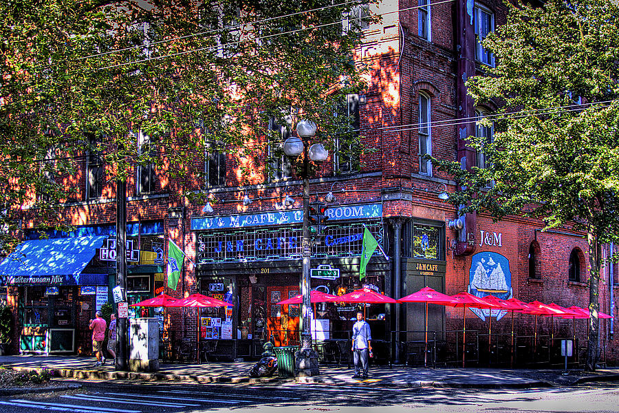 Seattle Photograph - J and M Cafe by David Patterson