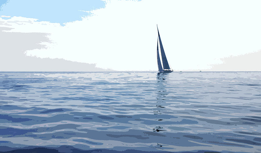 J Class Yachts Digital Art - J Class Yacht Regatta Falmouth #2 by Mark Woollacott