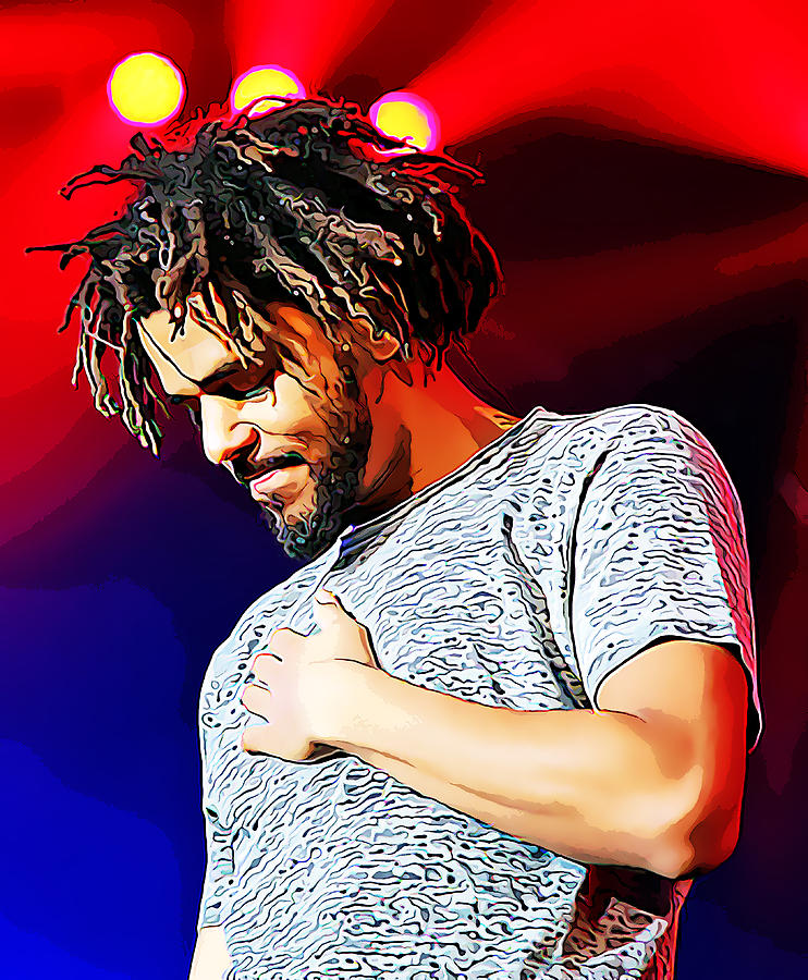 J. Cole Mixed Media by Love Art