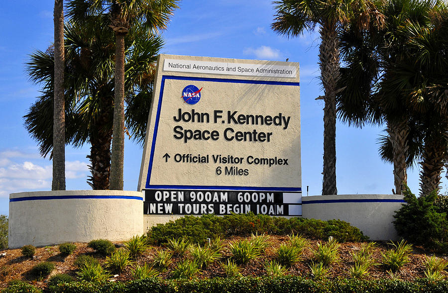 J F K Space Center and NASA Photograph by David Lee Thompson