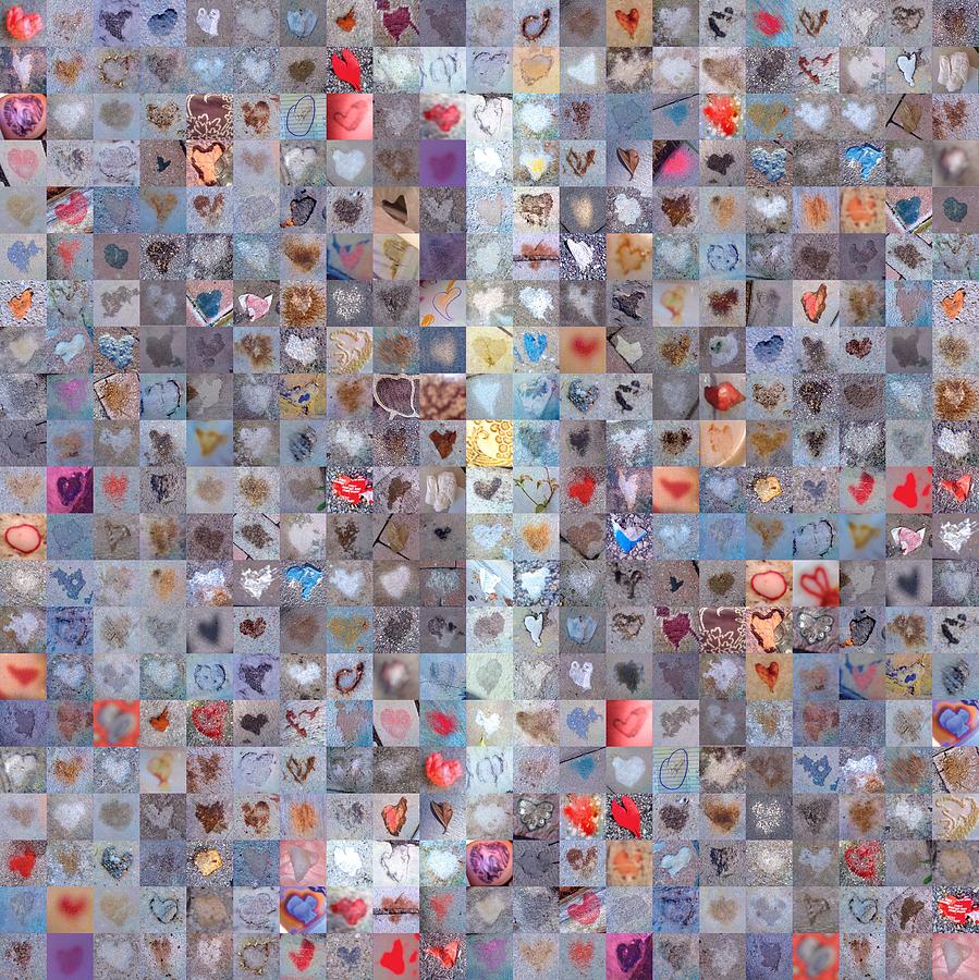 J in Confetti Digital Art by Boy Sees Hearts
