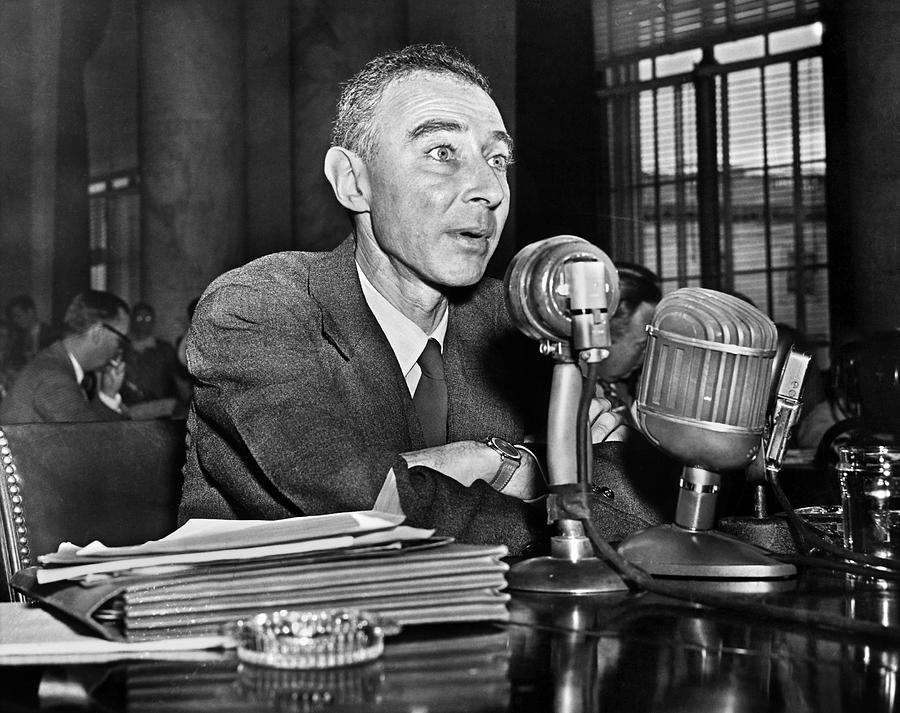 J. Robert Oppenheimer Photograph by Granger