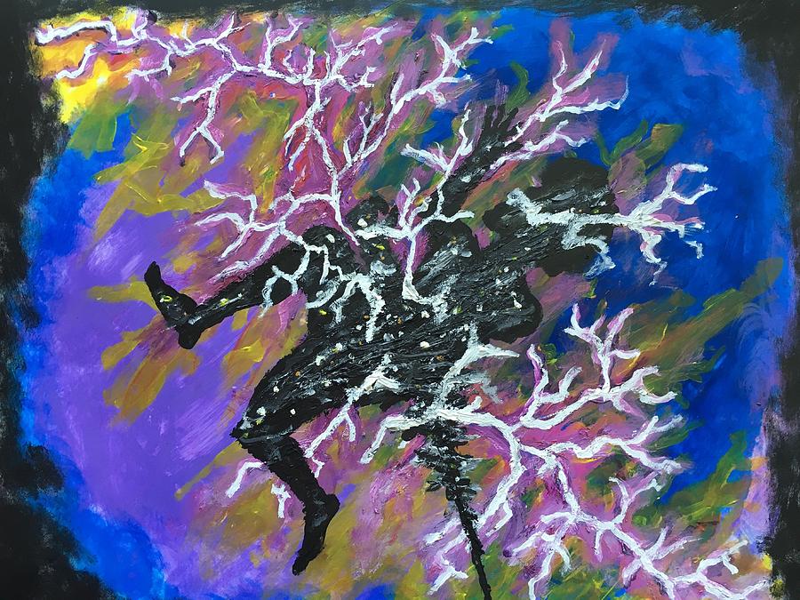 Galaxy Painting - JaaBeatz Black Hole by Joshua Stepney Galaxy Painting - JaaBeatz Black Hole by Joshua Stepney