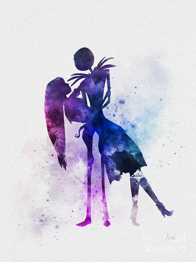 Jack and Sally Mixed Media by My Inspiration