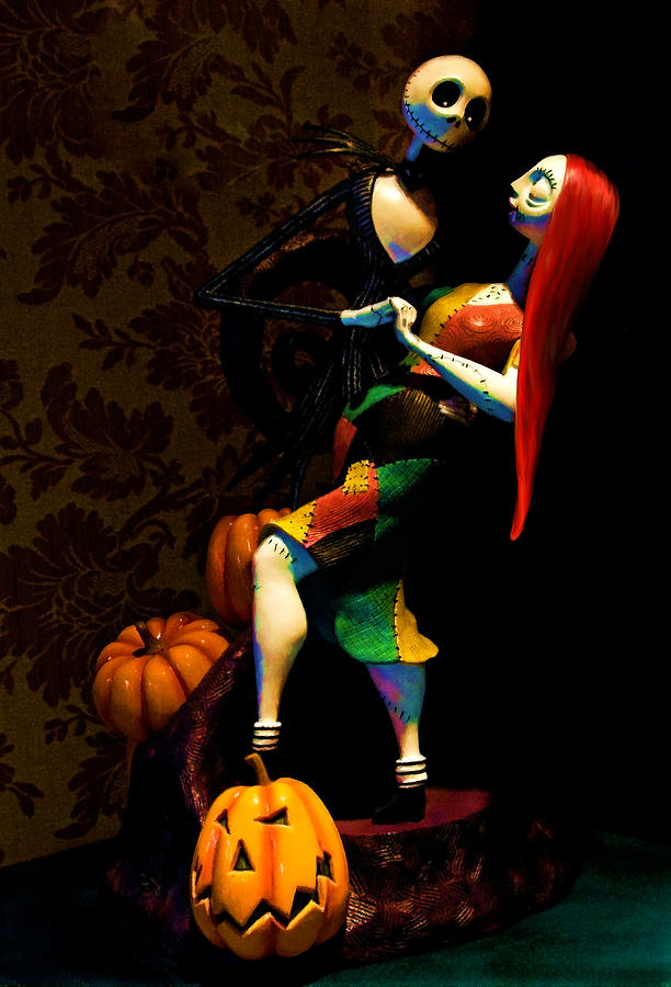 Halloween Digital Art - Jack and Sally by Thanh Thuy Nguyen