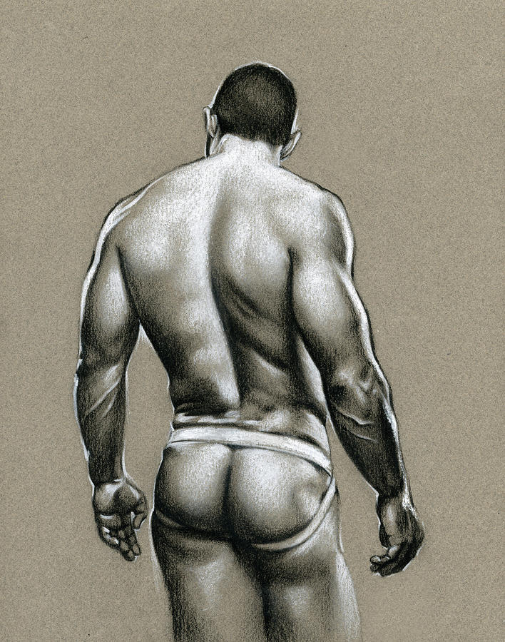 Nude Drawing - Jack by Chris Lopez